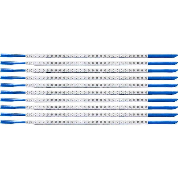 Brady ClipSleeve Wire Markers Size 07 Nylon 18 AWG - 18 AWG, 0 Pack of 300 Each, 300PK SCN07-0 - main